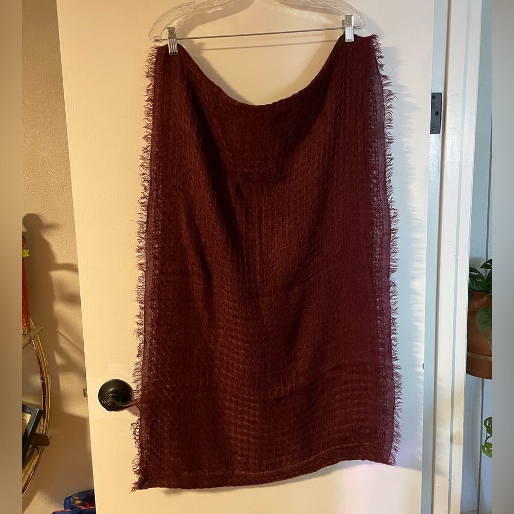 The Cashmere Project Maroon Infinity Scarf